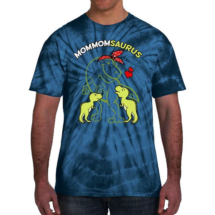 Mommomsaurus Mommom 2 Dinosaur Mommy Mother's Day Tie-Dye T-Shirt