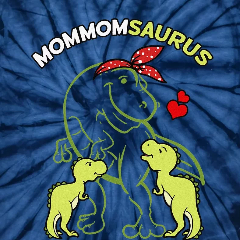 Mommomsaurus Mommom 2 Dinosaur Mommy Mother's Day Tie-Dye T-Shirt