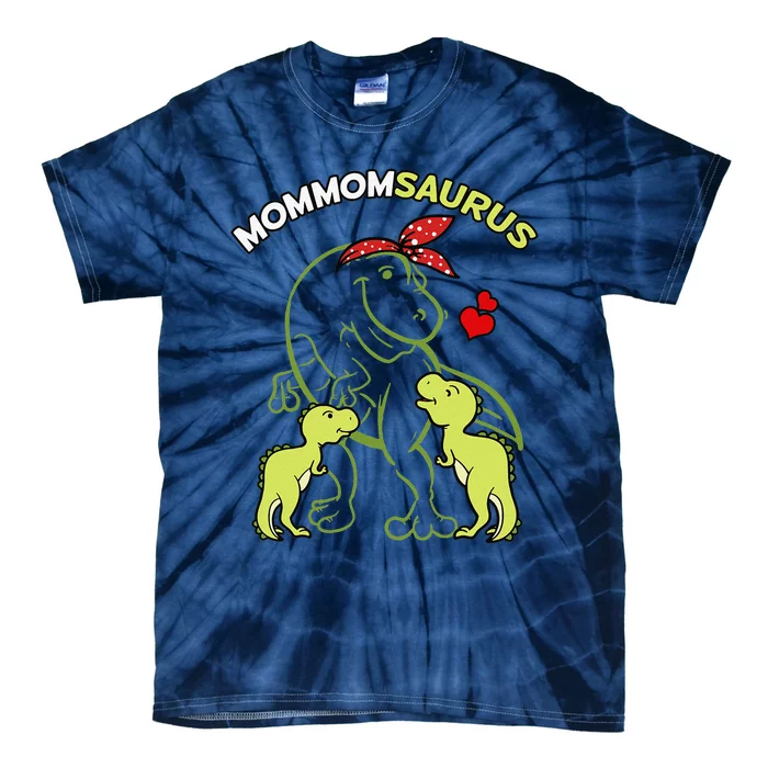 Mommomsaurus Mommom 2 Dinosaur Mommy Mother's Day Tie-Dye T-Shirt