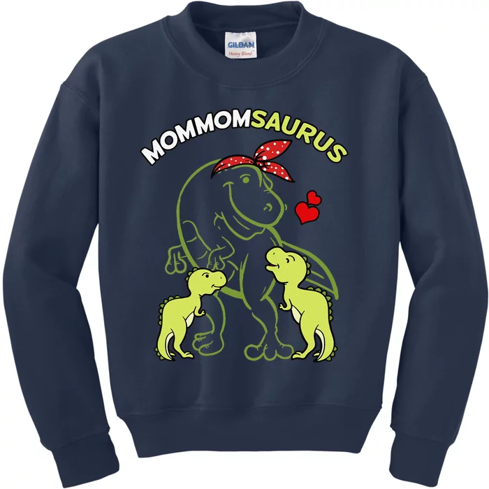 Mommomsaurus Mommom 2 Dinosaur Mommy Mother's Day Kids Sweatshirt