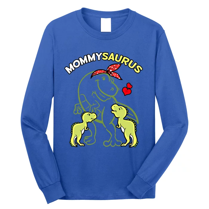 Mommysaurus Mommy 2 Dinosaur Mom Mothers Day Gift Long Sleeve Shirt