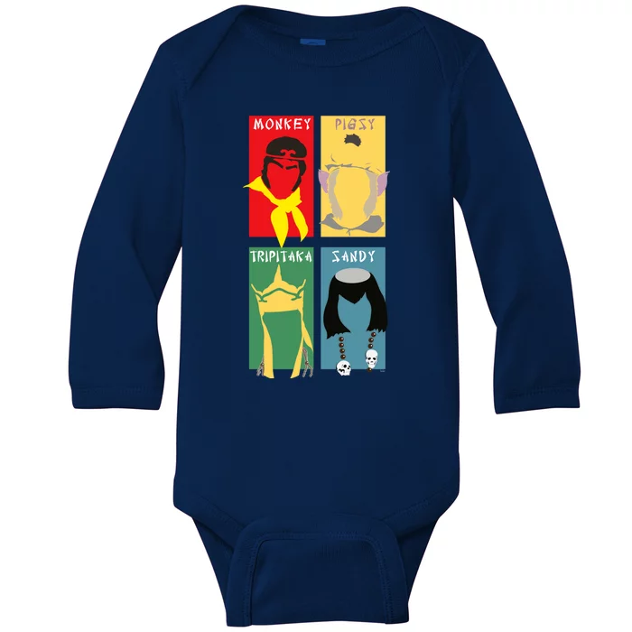 Monkey Magic 4 Baby Long Sleeve Bodysuit