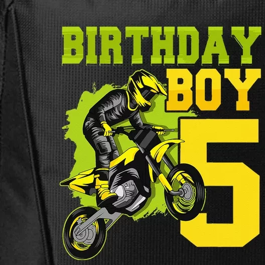 Motocross MX 5thGift 5 Year Old Dirt Bike Birthday Party City Backpack