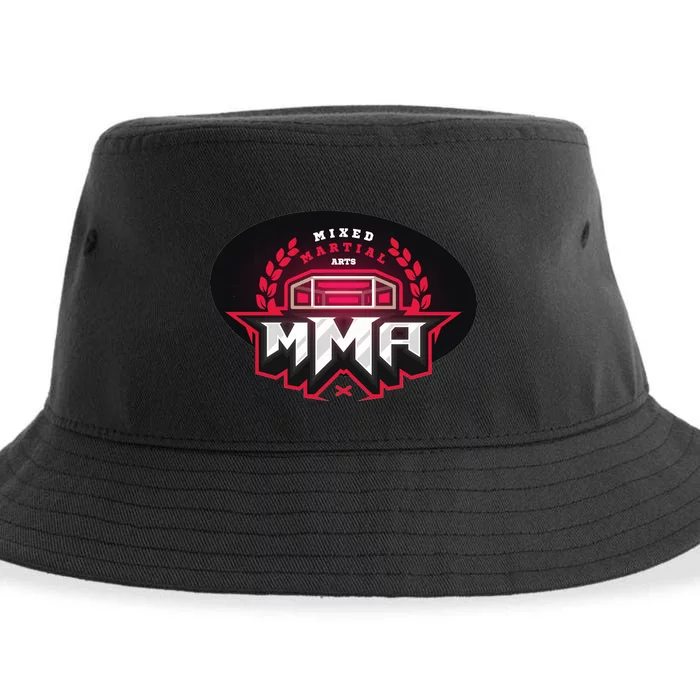 MMA - Mix Martial Arts Logo Sustainable Bucket Hat