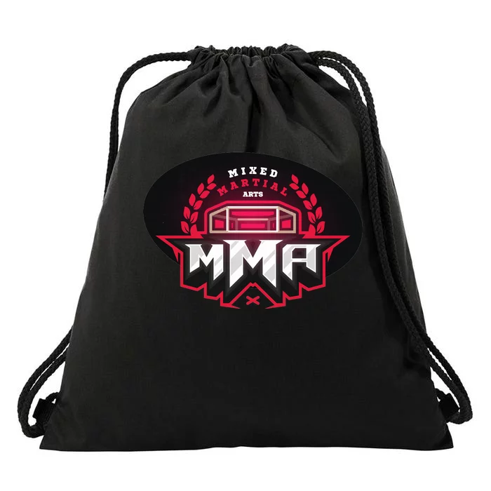 MMA - Mix Martial Arts Logo Drawstring Bag