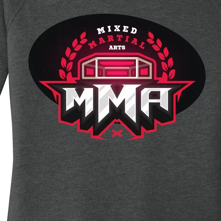 MMA - Mix Martial Arts Logo Women's Perfect Tri Tunic Long Sleeve Shirt