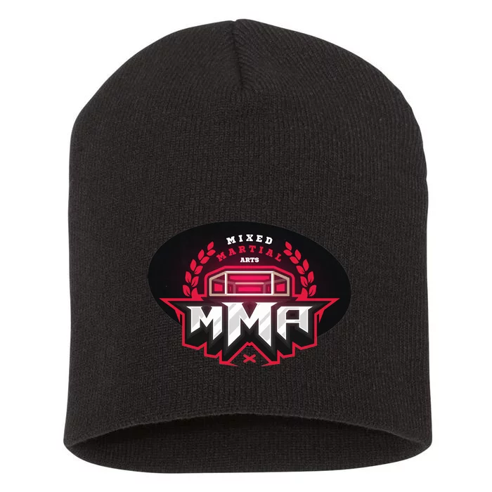 MMA - Mix Martial Arts Logo Short Acrylic Beanie