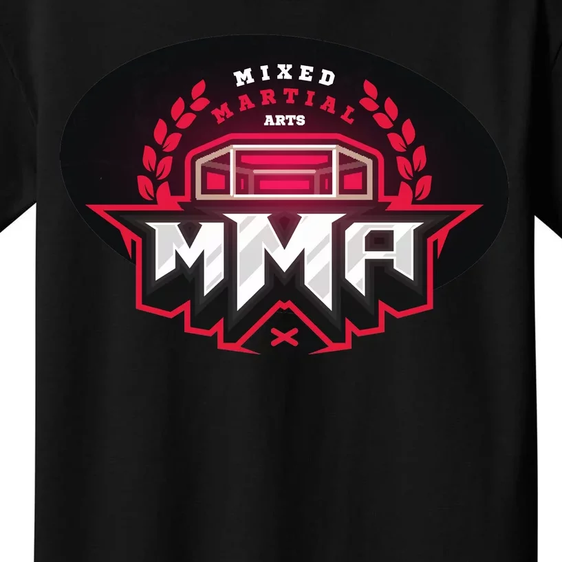 MMA - Mix Martial Arts Logo Kids T-Shirt