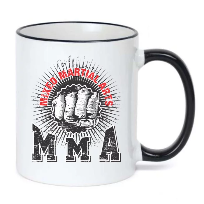 MMA Retro Punch Black Color Changing Mug