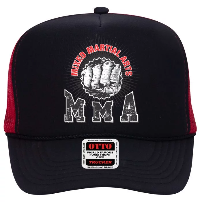 MMA Retro Punch High Crown Mesh Trucker Hat