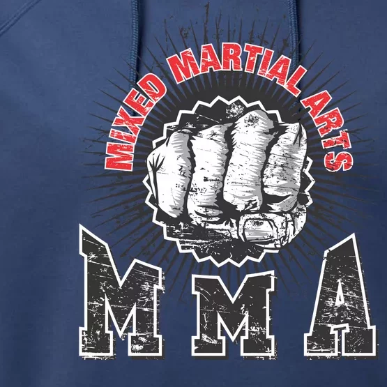 MMA Retro Punch Performance Fleece Hoodie