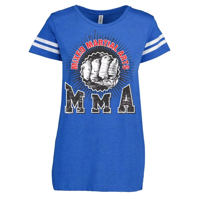 MMA Retro Punch Enza Ladies Jersey Football T-Shirt