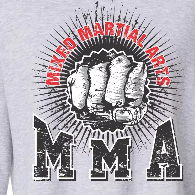 MMA Retro Punch Cropped Pullover Crew