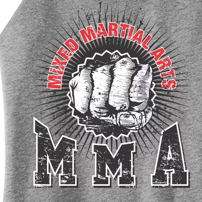 MMA Retro Punch Women’s Perfect Tri Rocker Tank