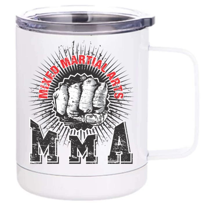 MMA Retro Punch Front & Back 12oz Stainless Steel Tumbler Cup