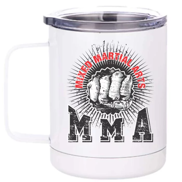 MMA Retro Punch Front & Back 12oz Stainless Steel Tumbler Cup