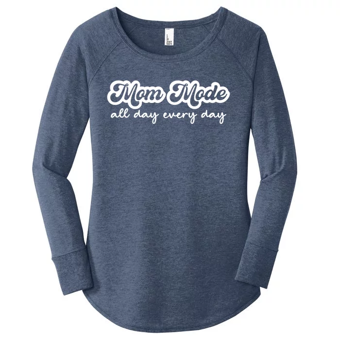 Mom Made All Day Every Day Women's Perfect Tri Tunic Long Sleeve Shirt