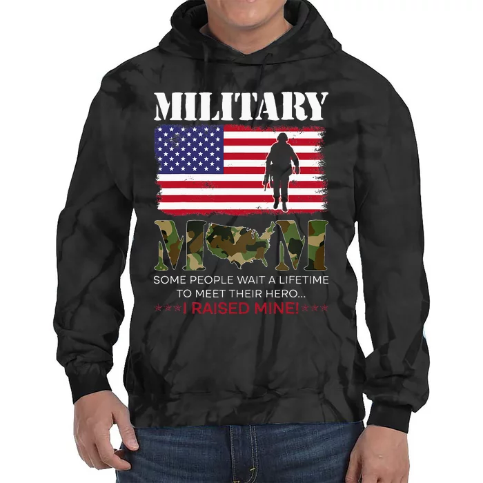 Military Mom Armed Forces Day 2024 Tie Dye Hoodie