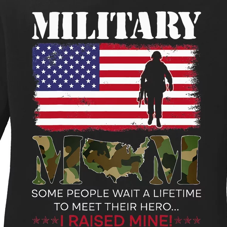 Military Mom Armed Forces Day 2024 Ladies Long Sleeve Shirt