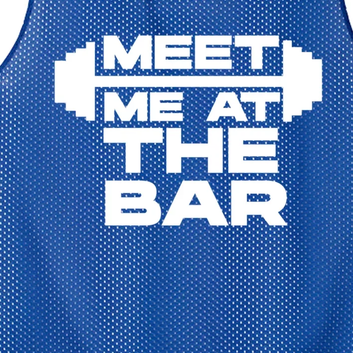 Meet Me At The Bar Gym Gift And Cool Gift Mesh Reversible Basketball Jersey Tank