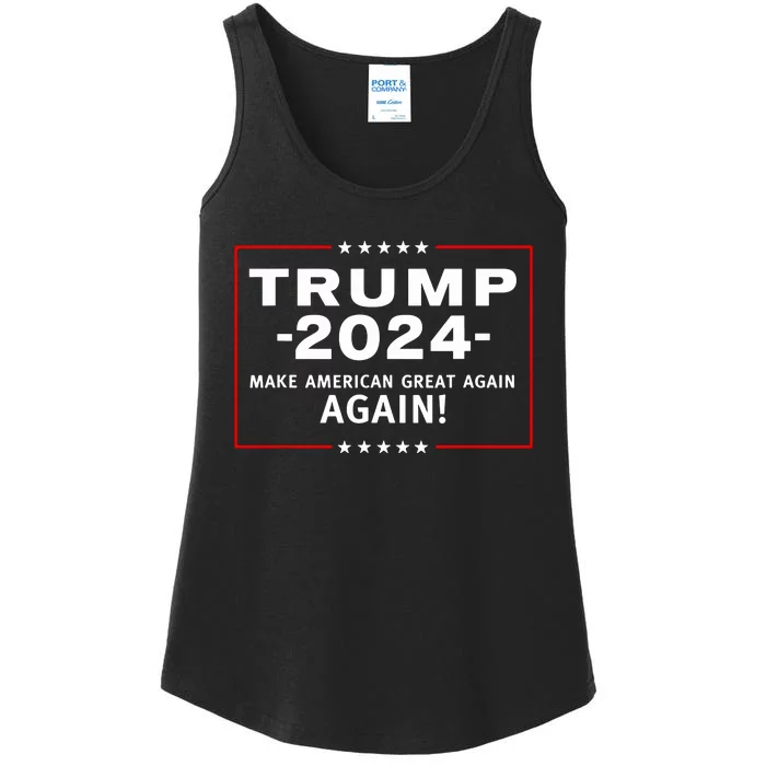 Magaga Make America Great And Glorious Again Trump 2024 Ladies Essential Tank