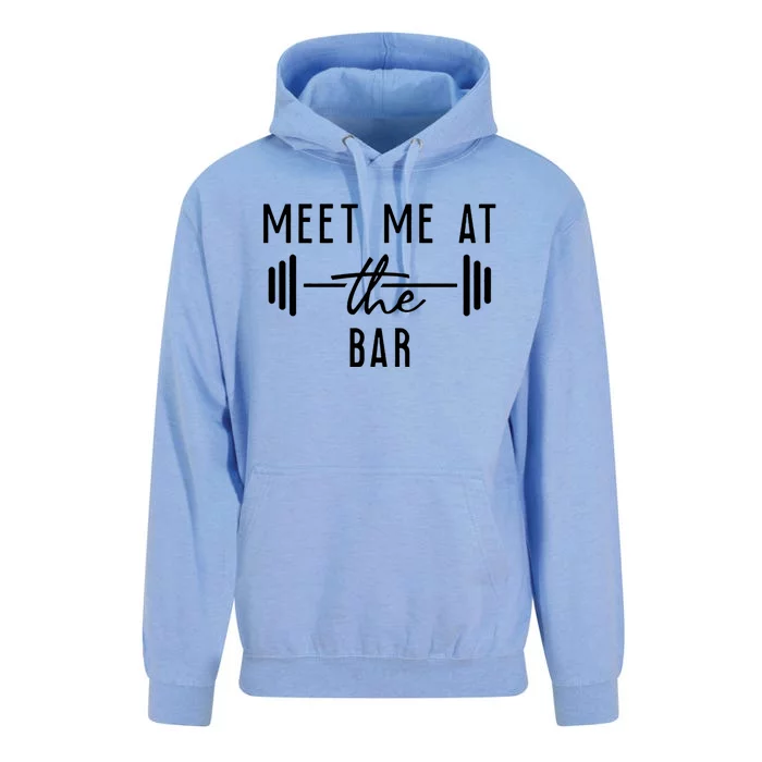 Meet Me At The Bar Gym Work Oumeaningful Gift Funny Gym Meaningful Gift Unisex Surf Hoodie