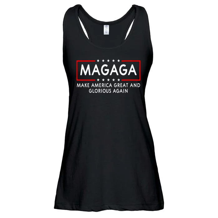 Magaga Make America Great And Glorious Again Trump 2024 Ladies Essential Flowy Tank