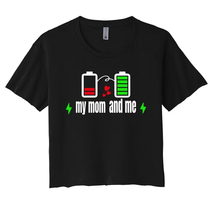 My Mom And Me Women's Crop Top Tee