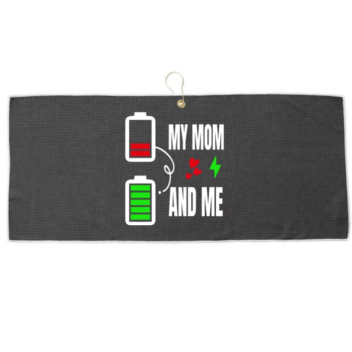 My Mom And Me Large Microfiber Waffle Golf Towel