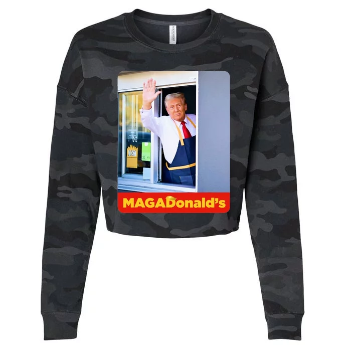 MagadonaldS Cropped Pullover Crew