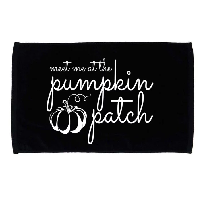 Meet Me At The Pumpkin Patch Pumpkins Print Cute Fall Gift Microfiber Hand Towel