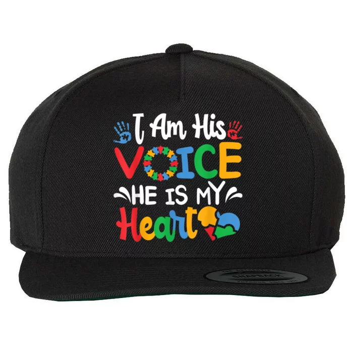 Mom Mama Autistic Autism Awareness Month Gift Wool Snapback Cap