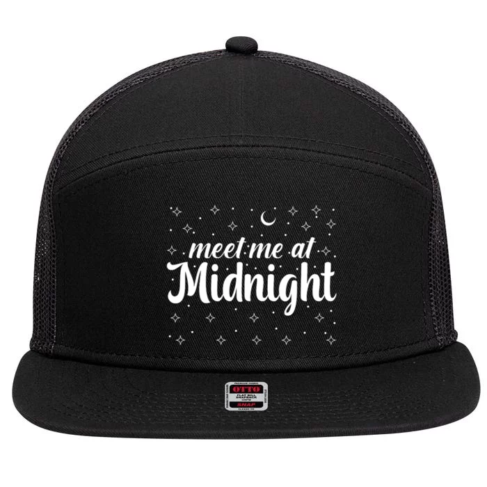 Meet Me At Midnight 7 Panel Mesh Trucker Snapback Hat