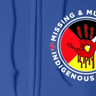 Mmiw Missing And Murdered Indigenous Medicine Wheel Mmiw Funny Gift Full Zip Hoodie