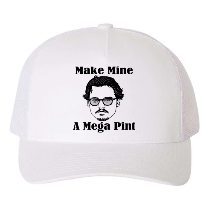 Make Mine A Mega Pint Funny Yupoong Adult 5-Panel Trucker Hat