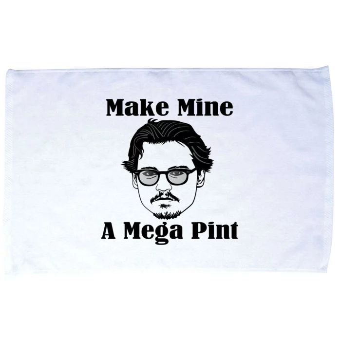 Make Mine A Mega Pint Funny Microfiber Hand Towel