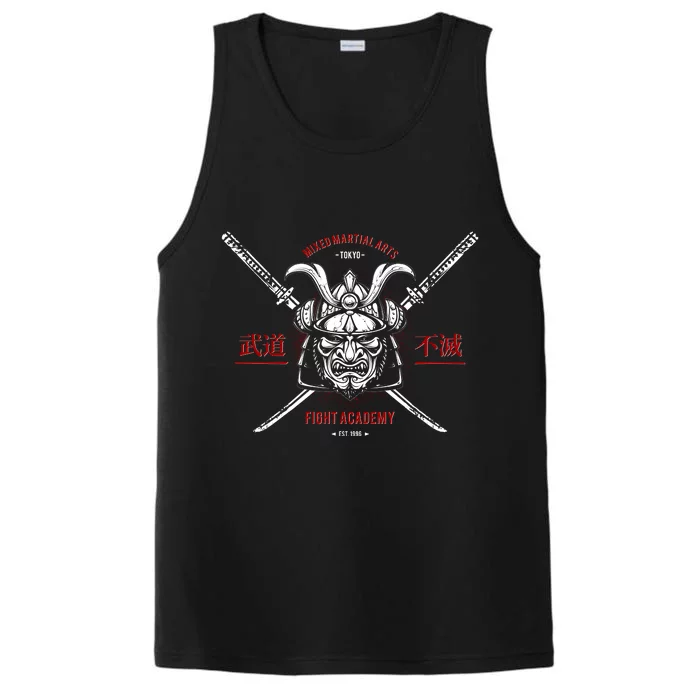 Mixed Martial Arts FIght Academy Samurai Warrior Performance Tank