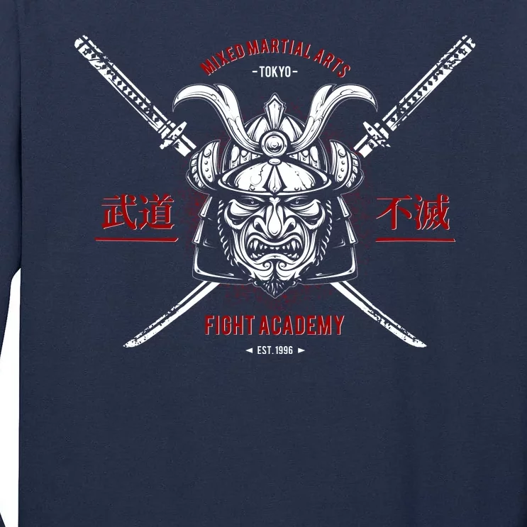 Mixed Martial Arts FIght Academy Samurai Warrior Tall Long Sleeve T-Shirt