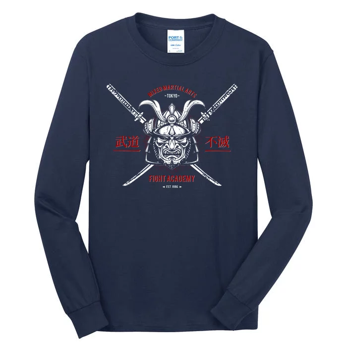 Mixed Martial Arts FIght Academy Samurai Warrior Tall Long Sleeve T-Shirt