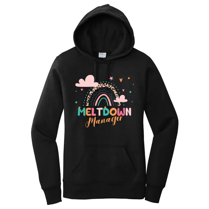 Meltdown Manager After School Daycare Provider Childcare Women's Pullover Hoodie