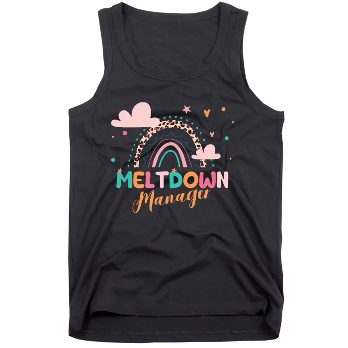 Meltdown Manager After School Daycare Provider Childcare Tank Top