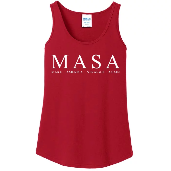 MASA Make America Straight Again Ladies Essential Tank