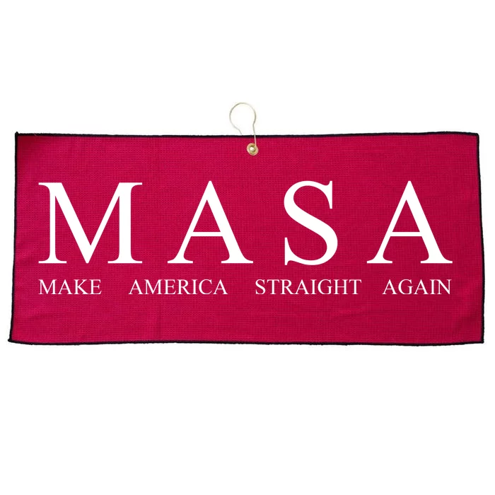 MASA Make America Straight Again Large Microfiber Waffle Golf Towel