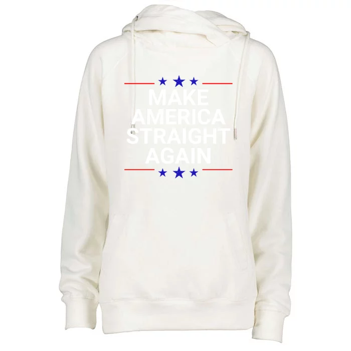 MASA Make America Straight Again Womens Funnel Neck Pullover Hood