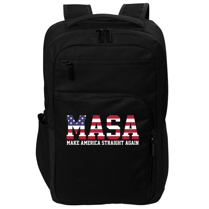 MASA Make America Straight Again USA Flag Impact Tech Backpack