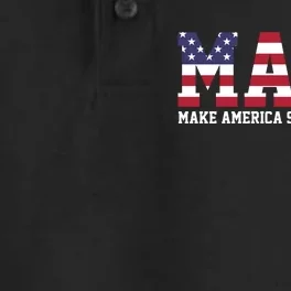 MASA Make America Straight Again USA Flag Dry Zone Grid Performance Polo