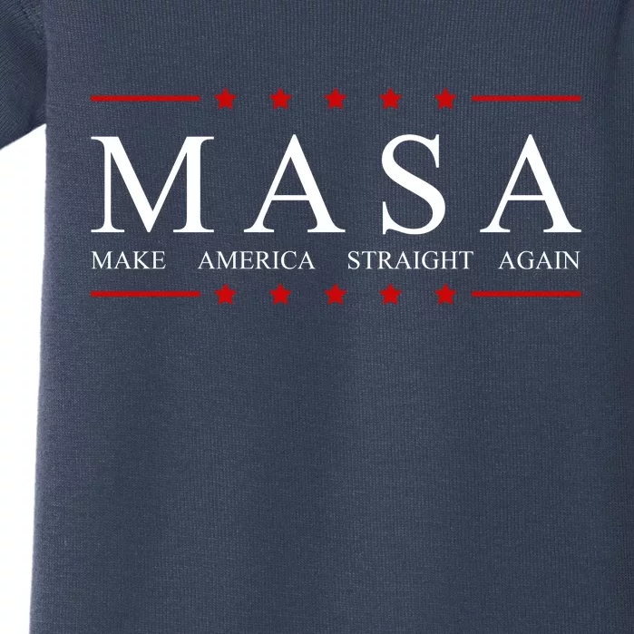 MASA Make America Straight Again Logo Baby Bodysuit