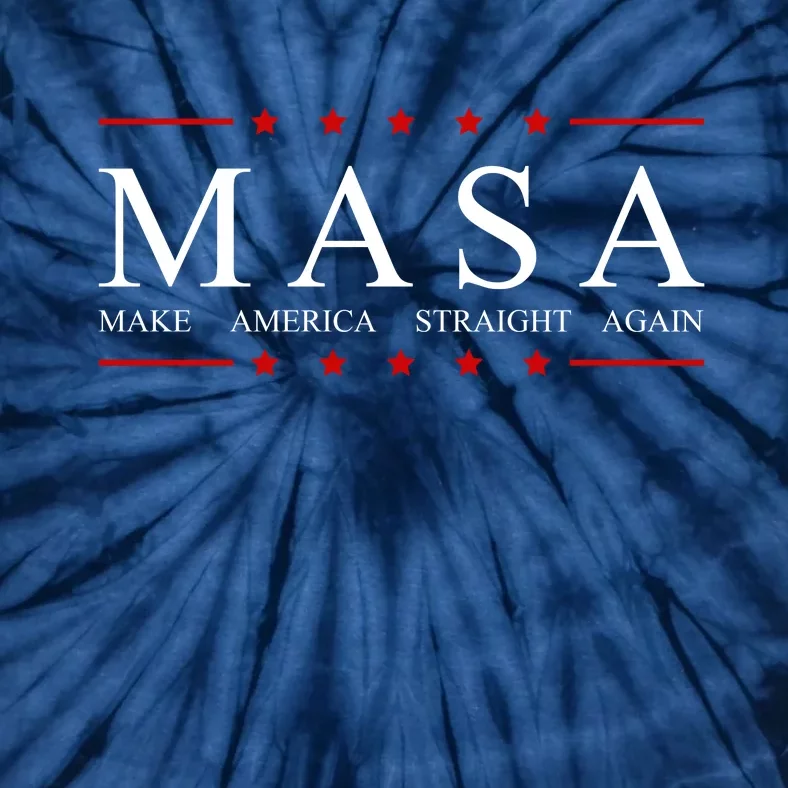 MASA Make America Straight Again Logo Tie-Dye T-Shirt