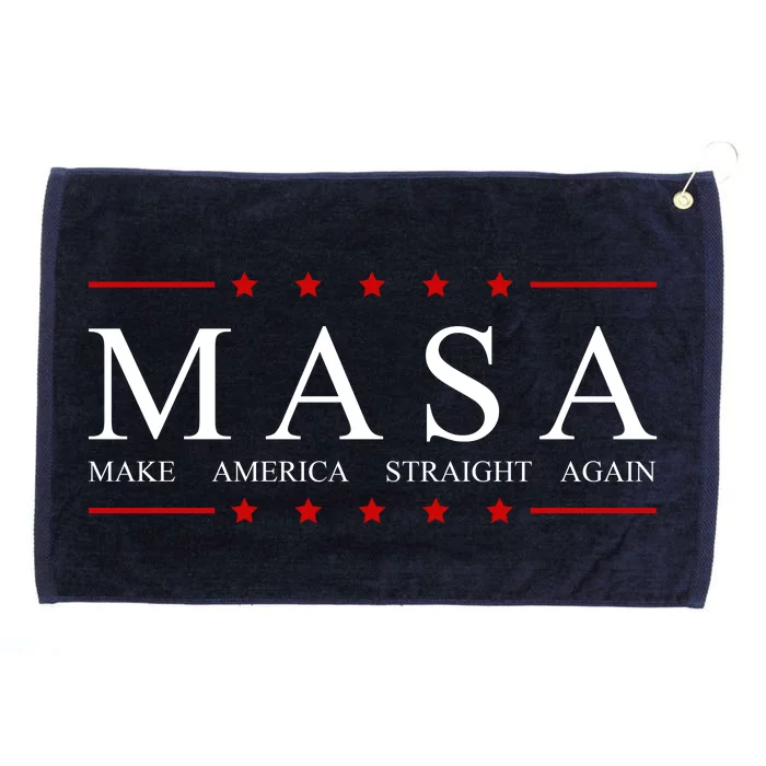 MASA Make America Straight Again Logo Grommeted Golf Towel