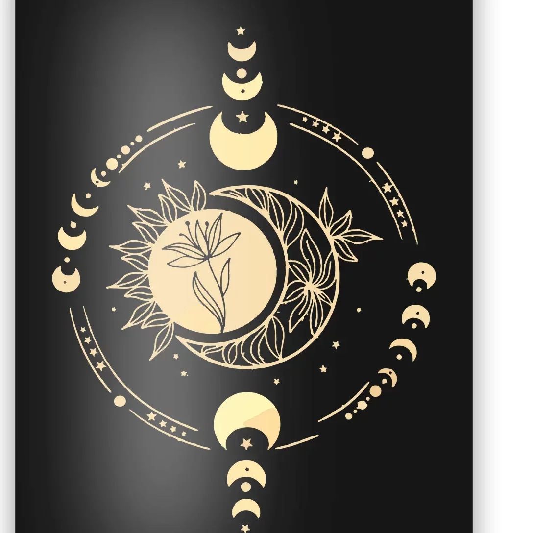 Mystic Moon And Sun Poster